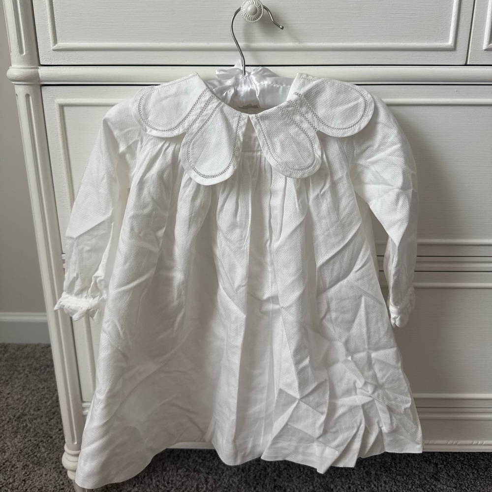 Jacadi Ivory Baby Dress 3t
